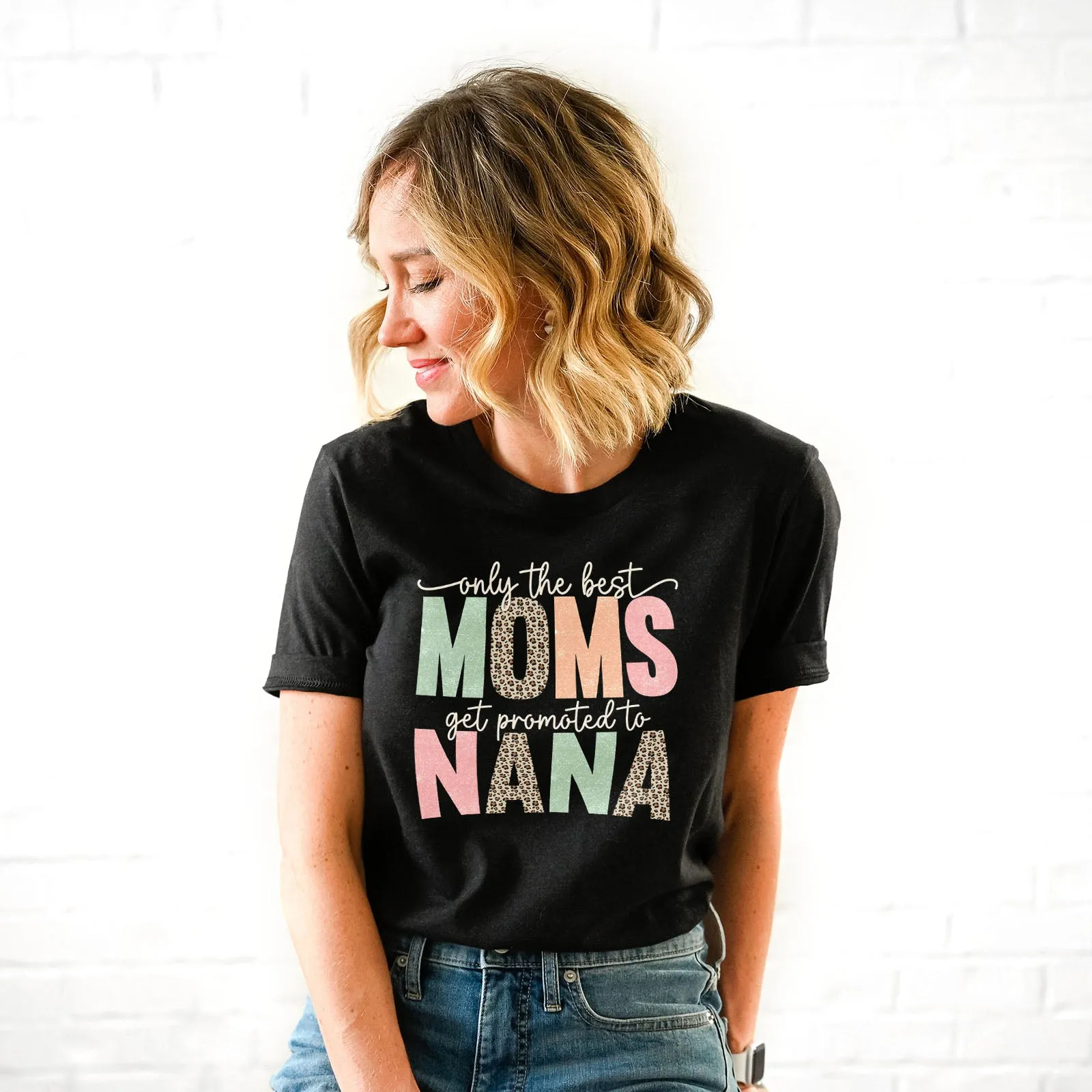 Only The Best Moms Get Promoted Tee sold by Faithful and Co. product image thumbnail 3
