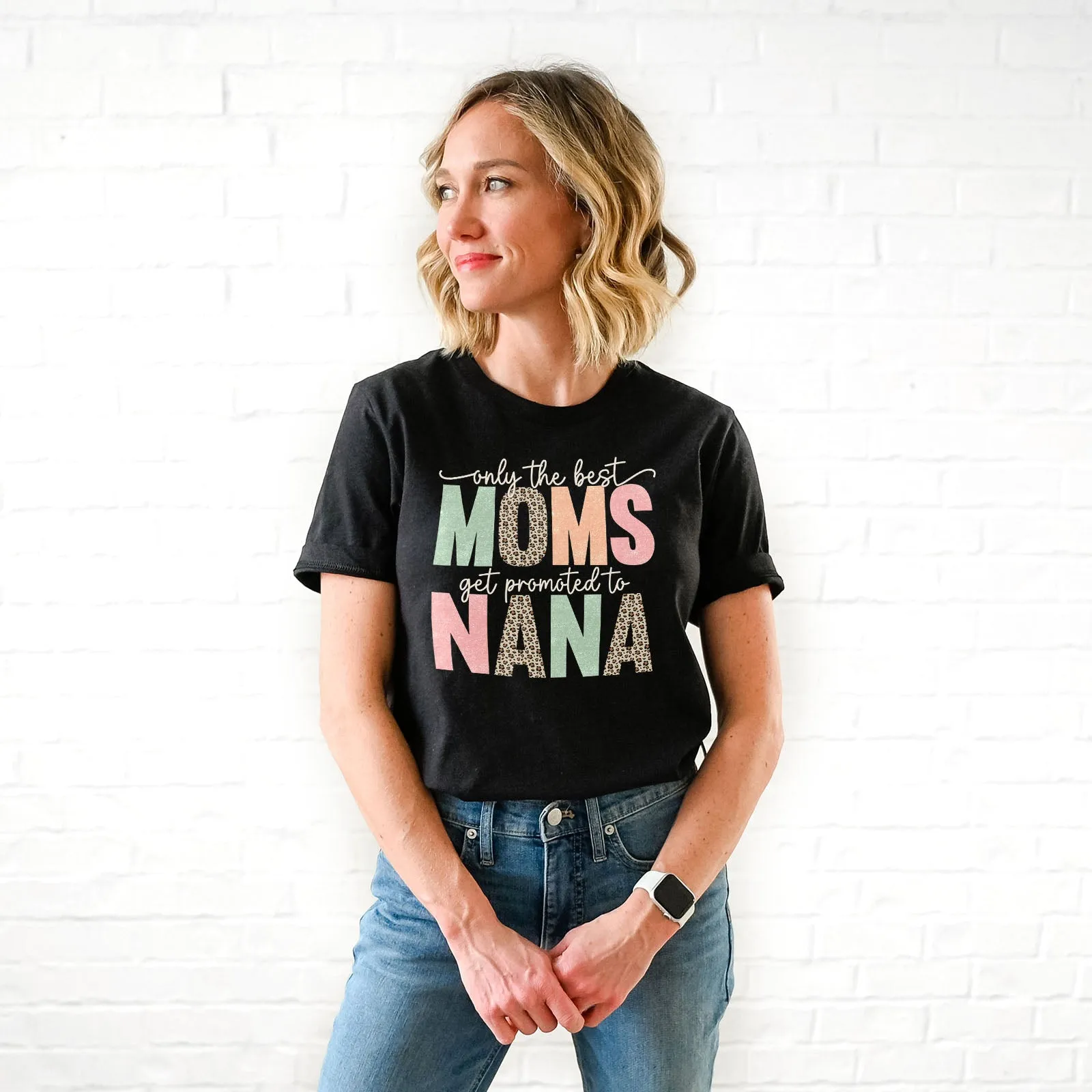 Only The Best Moms Get Promoted Tee sold by Faithful and Co. product image thumbnail 2