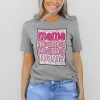 Pink Leopard Mama Tee sold by Faithful and Co.