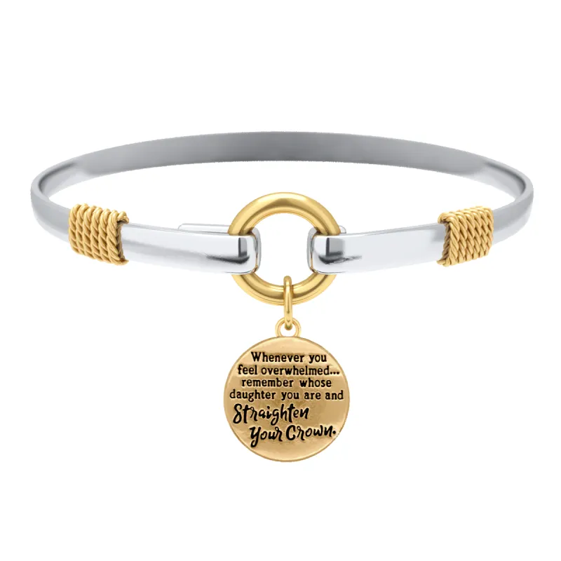 Straighten Your Crown - Two-Tone Custom Charm Bracelet sold by Faithful and Co.