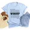 Worship | Make A Joyful Noise Tee sold by Faithful and Co.