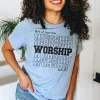 Worship | Make A Joyful Noise Tee sold by Faithful and Co.