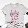 Teaching in my veins and Jesus in my heart Tee sold by Faithful and Co.