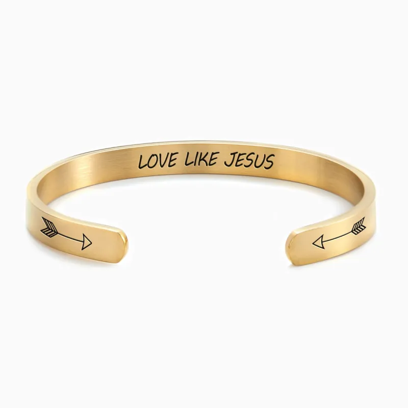 Love Like Jesus Cuff Bracelet sold by Faithful and Co.