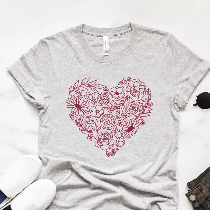 Heart - Wildflowers Tee sold by Faithful and Co.