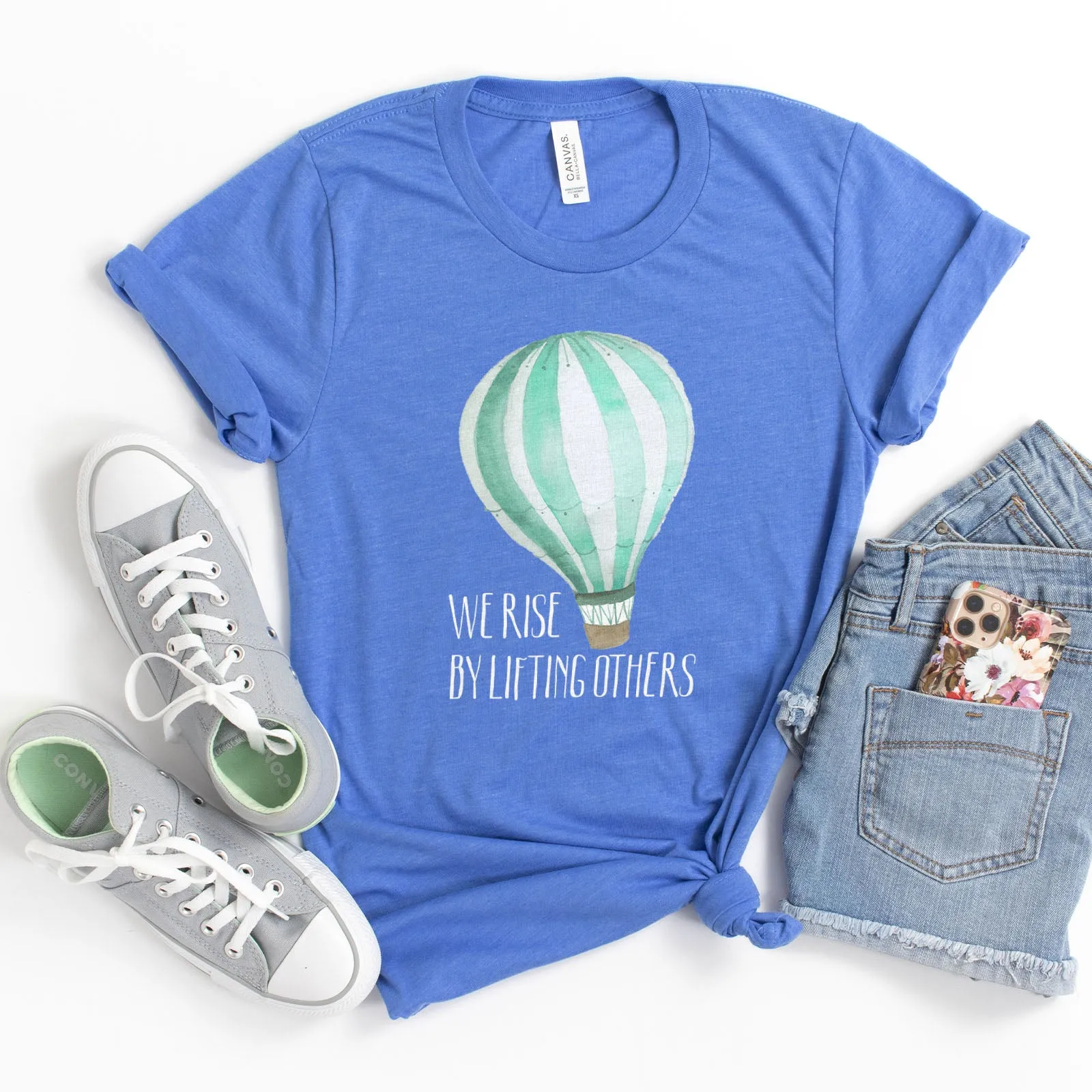 We Rise By Lifting Others - Air Balloon Tee sold by Faithful and Co. product image thumbnail 5
