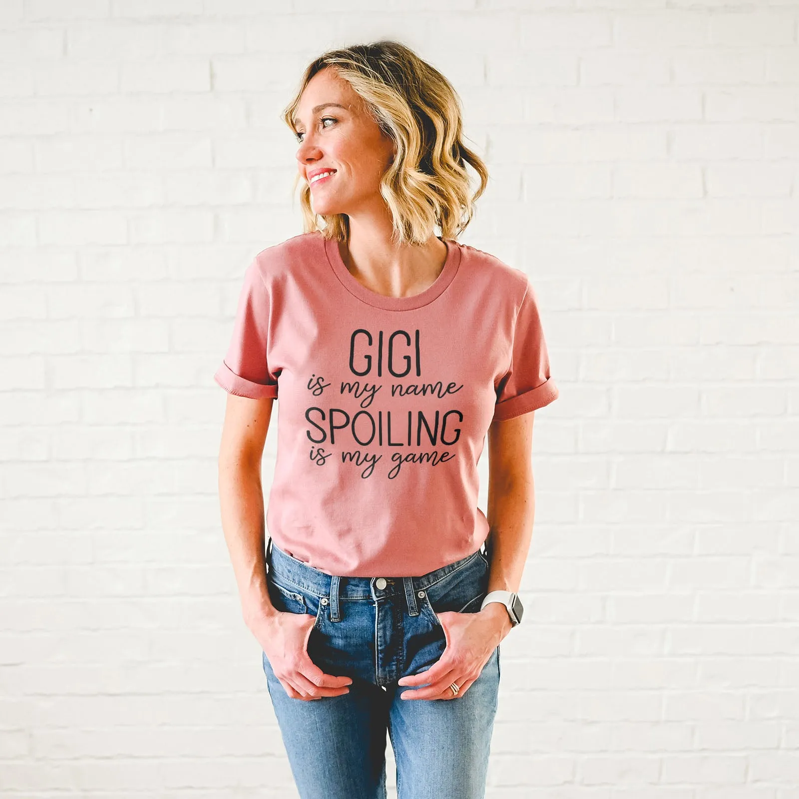 Gigi Is My Name Spoiling Is My Game Tee sold by Faithful and Co. product image thumbnail 3