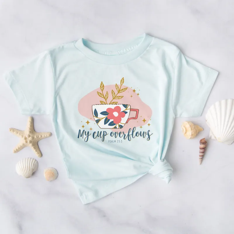 My Cup Overflows Psalm 23:5 Tee sold by Faithful and Co.