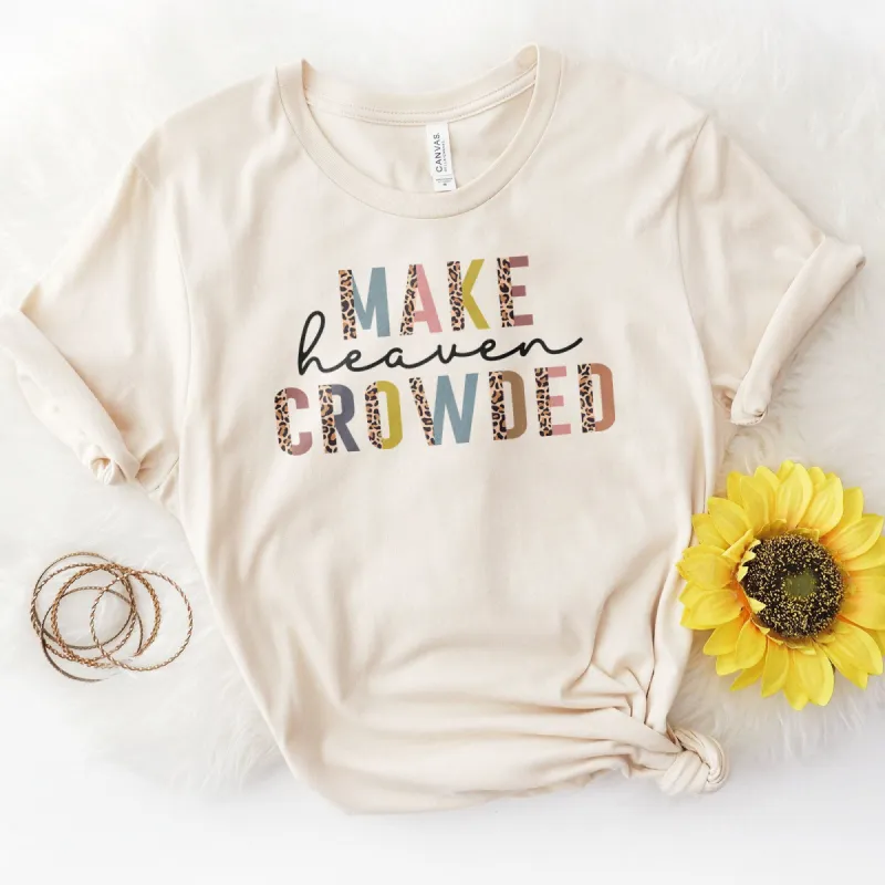 Make Heaven Crowded Half Leopard Tee made by Faithful and Co.
