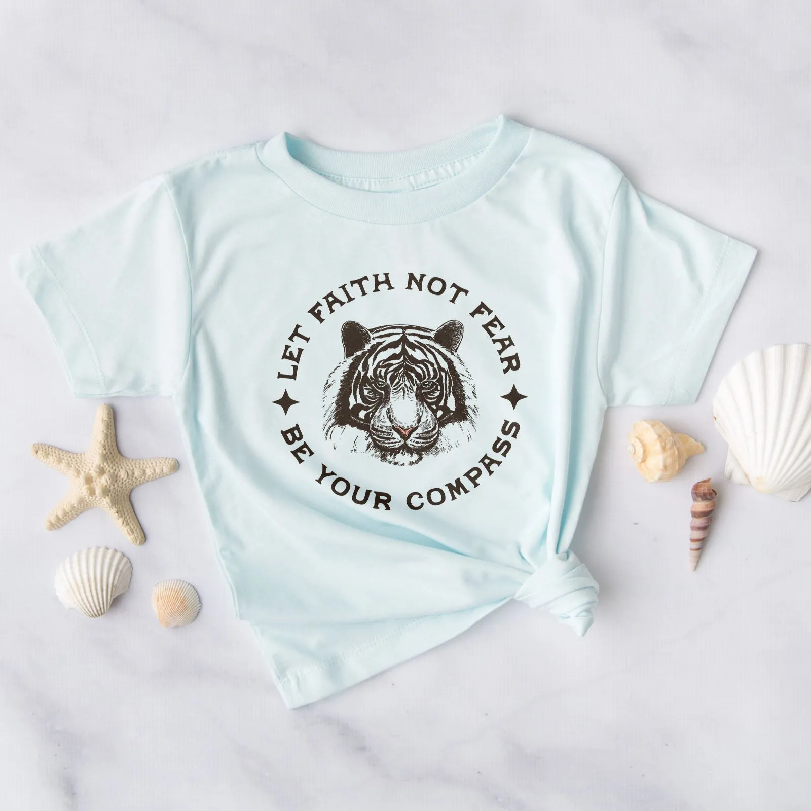 Let Faith not Fear be Your Compass Tiger Tee sold by Faithful and Co. product image thumbnail 3