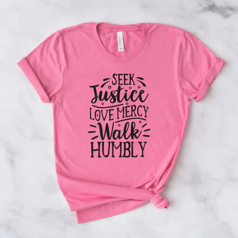 Seek Justice Tee sold by Faithful and Co.