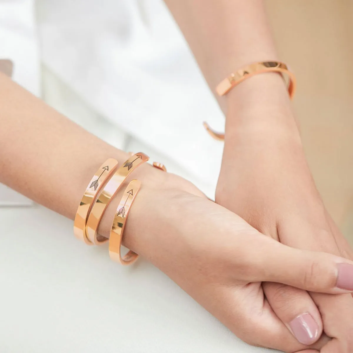 I Can Do All Things Through Christ Personalizable Cuff Bracelet sold by Faithful and Co. product image thumbnail 5