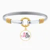 He Can Heal Cancer - Matthew 19:26 - Two-Tone Bracelet sold by Faithful and Co.