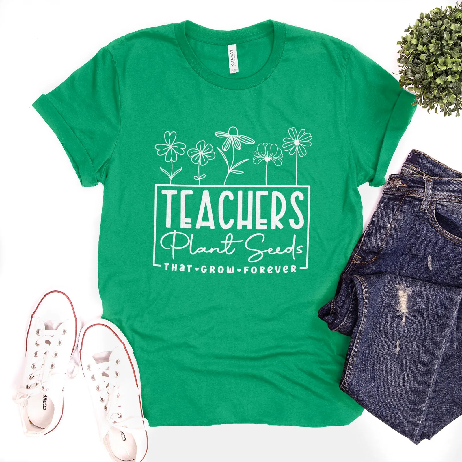 Teachers Plant Seeds That Grow Forever Tee sold by Faithful and Co. product image thumbnail 2