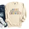 Make Heaven Crowded Half Leopard Sweatshirt sold by Faithful and Co.