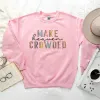 Make Heaven Crowded Half Leopard Sweatshirt sold by Faithful and Co.