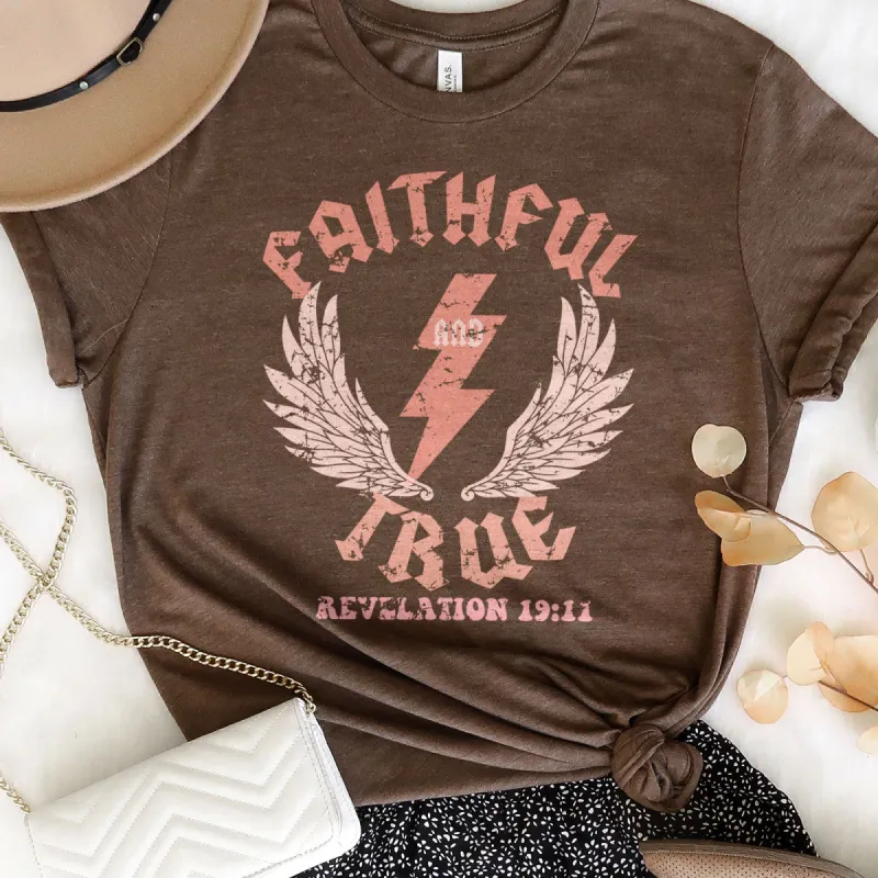 Faithful & True Retro Tee sold by Faithful and Co.