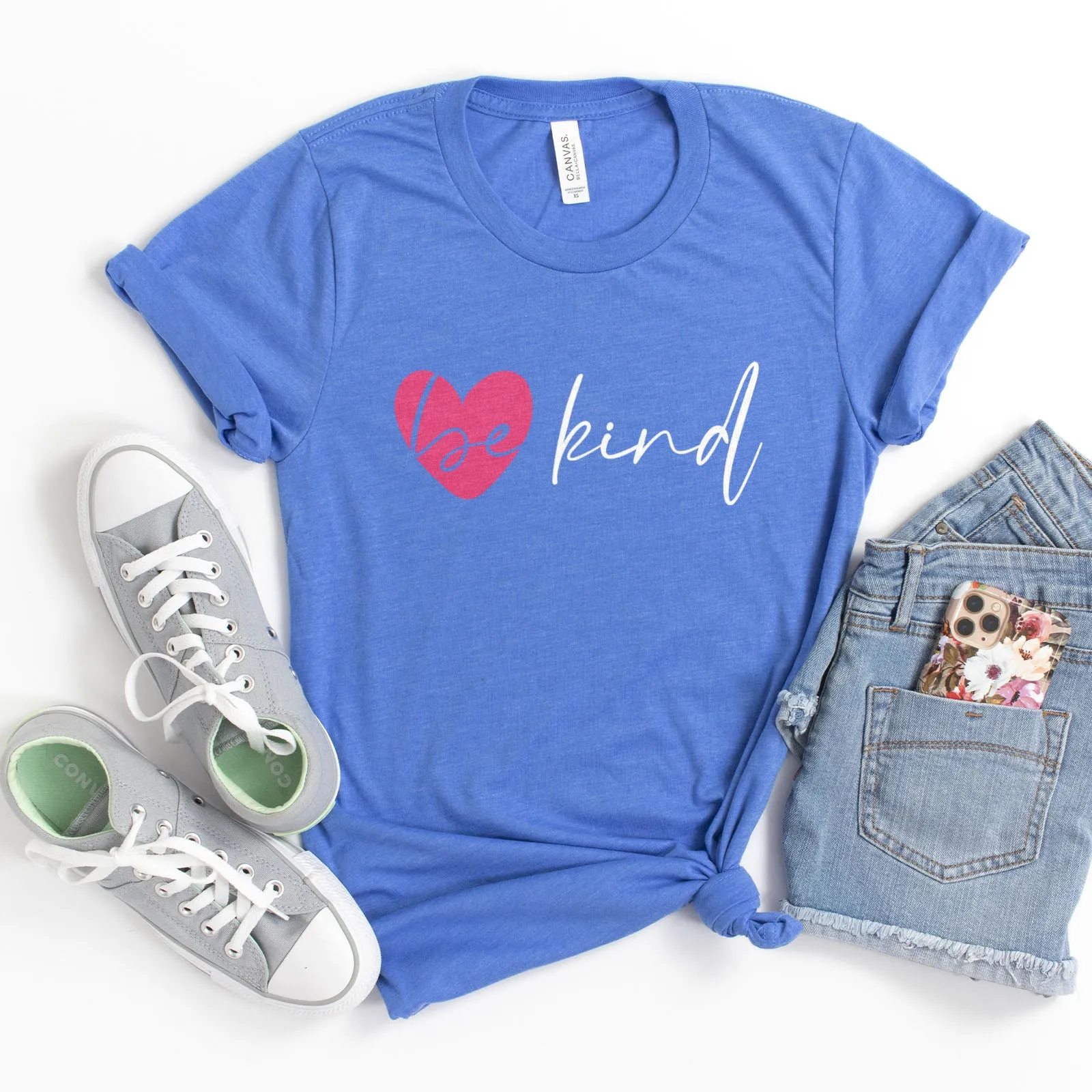 Be Kind Heart Tee sold by Faithful and Co.