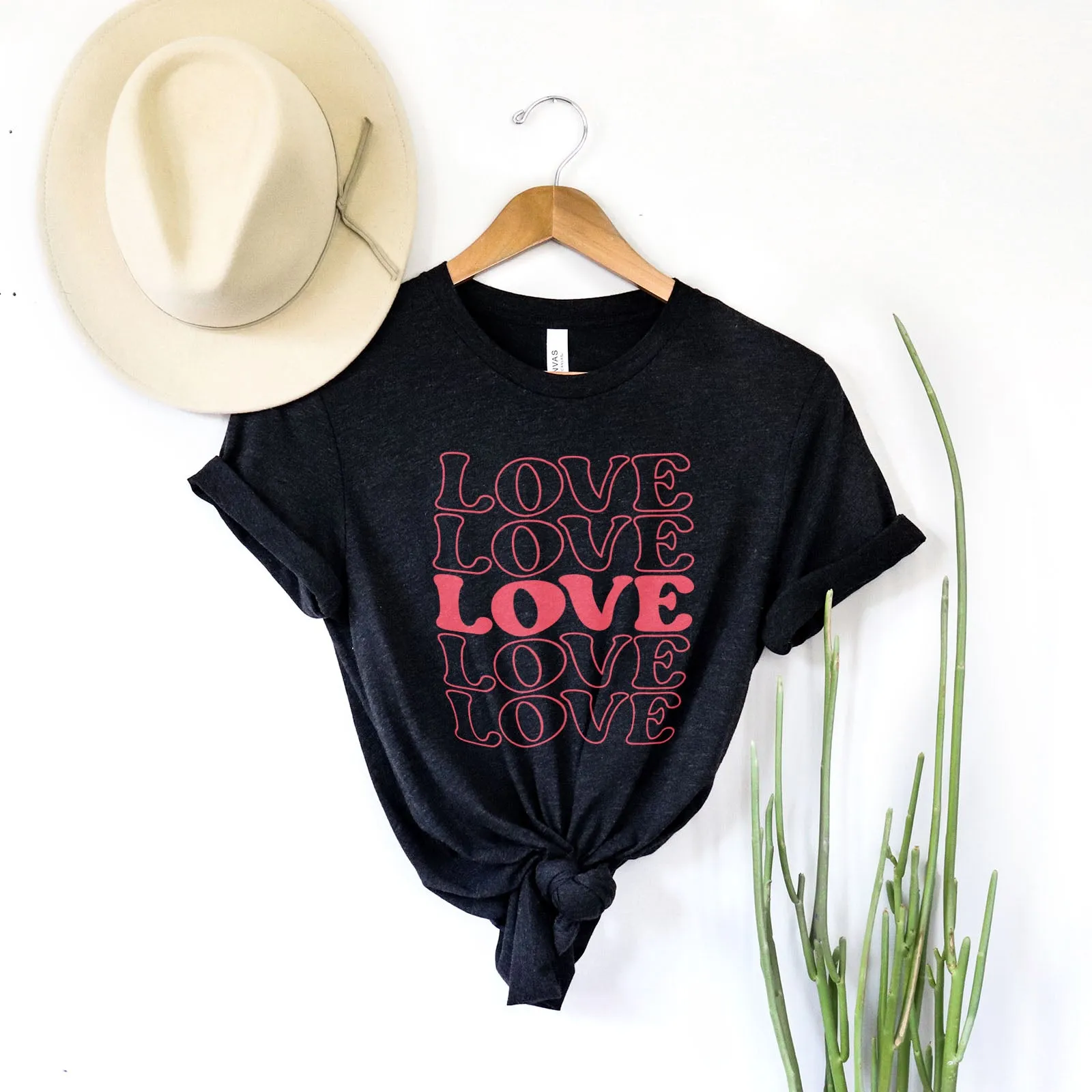 Stacked Love Tee sold by Faithful and Co. product image thumbnail 4