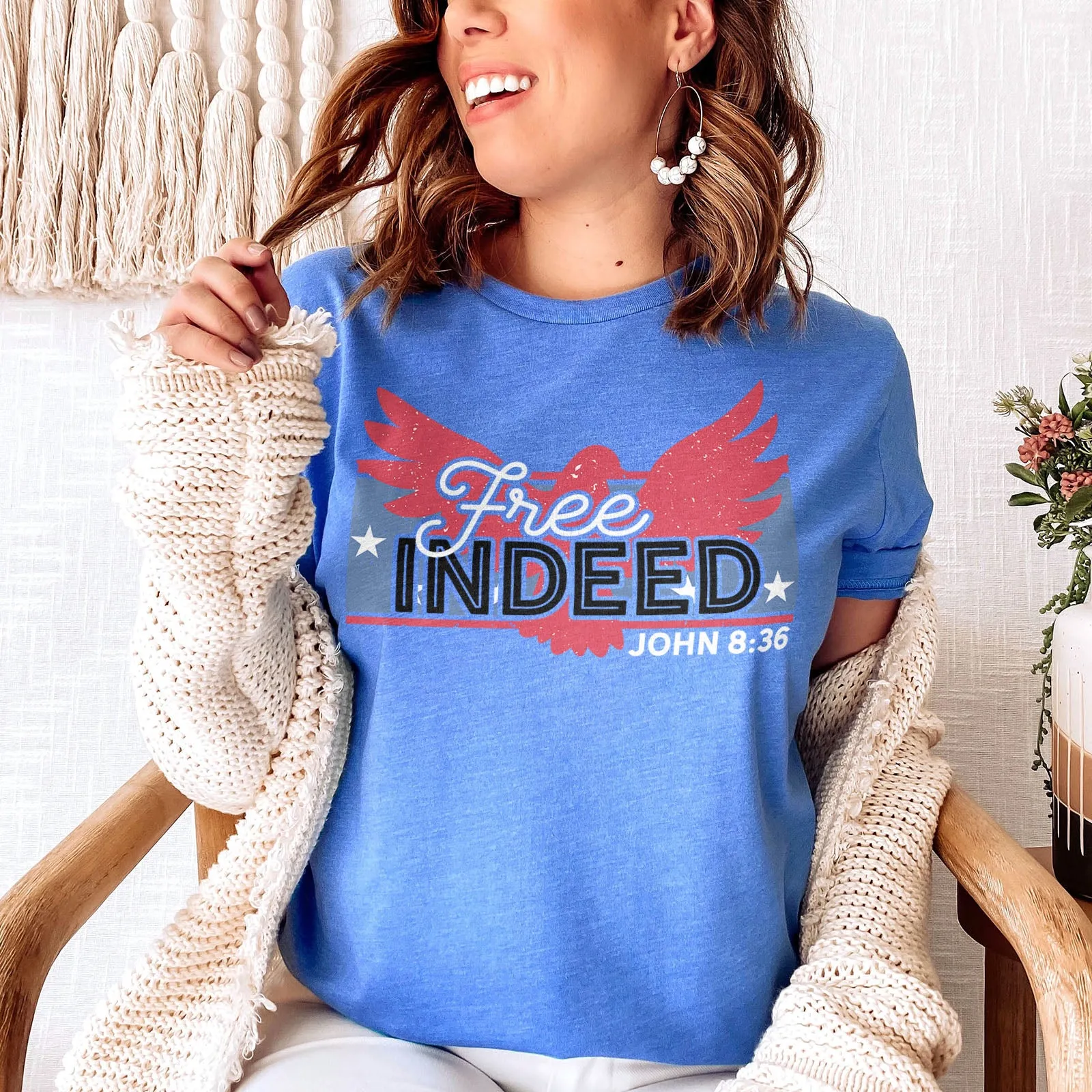 Free Indeed John 8:36 Tee sold by Faithful and Co. product image thumbnail 2