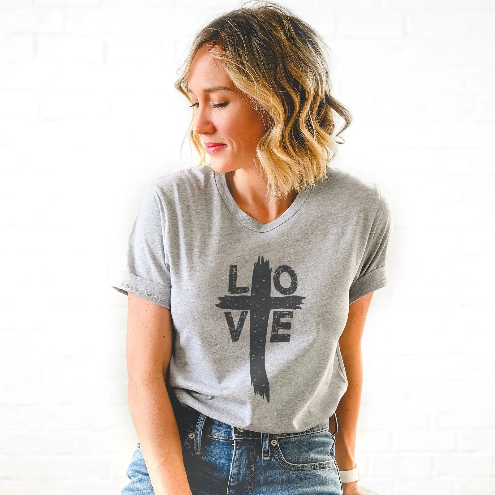 Love Cross Tee sold by Faithful and Co. product image thumbnail 2