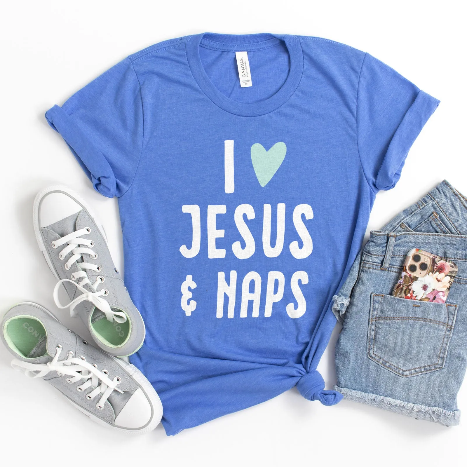 I love Jesus and Naps Tee sold by Faithful and Co. product image thumbnail 5