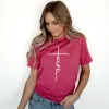 Cross Script Tee sold by Faithful and Co.