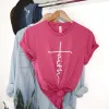 Cross Script Tee sold by Faithful and Co.
