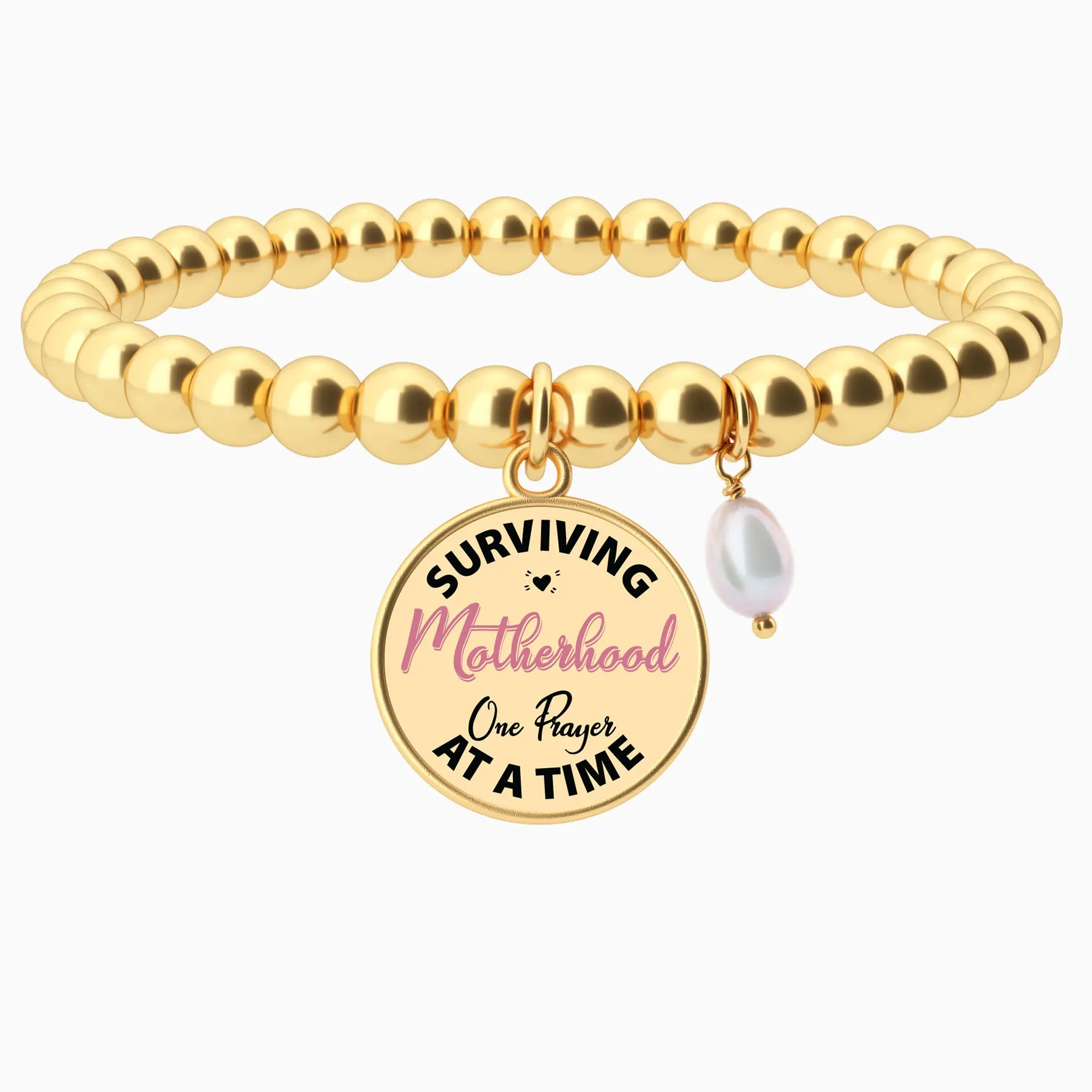 Surviving Motherhood - Beaded Bracelet sold by Faithful and Co.