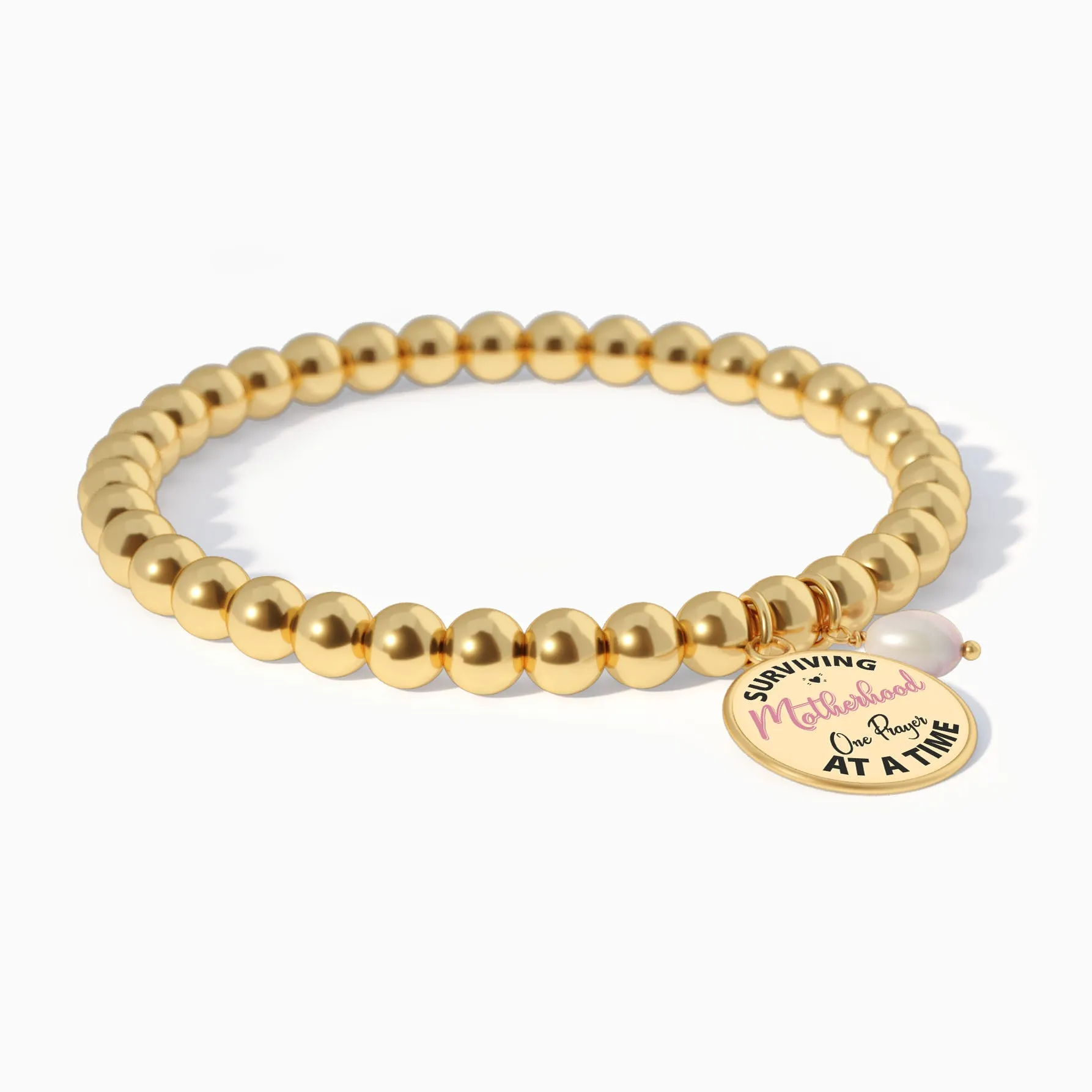 Surviving Motherhood - Beaded Bracelet sold by Faithful and Co. product image thumbnail 4