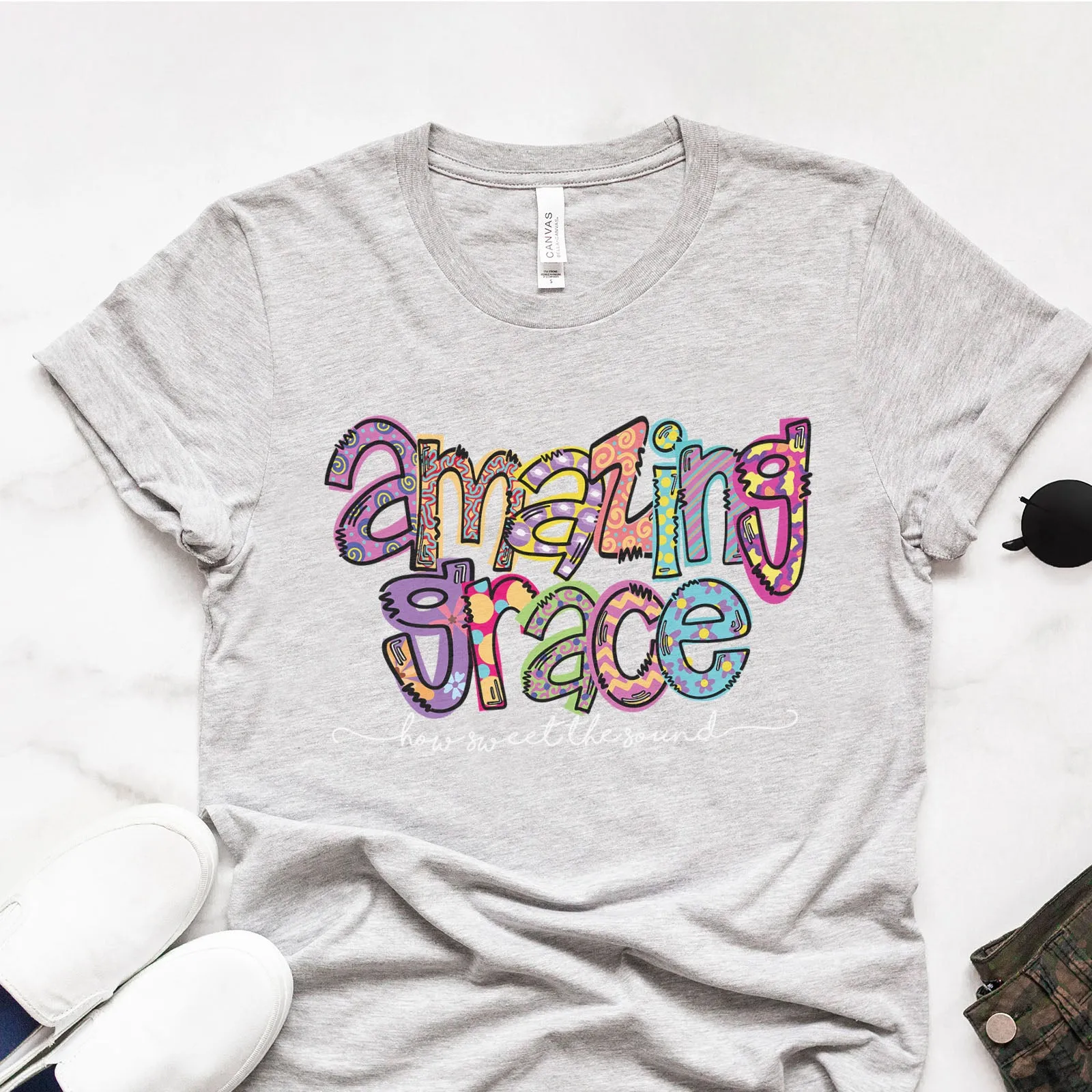 Amazing Grace Tee sold by Faithful and Co.