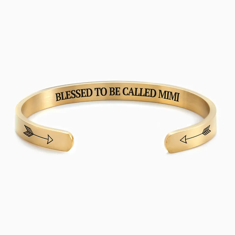 Blessed To Be Called Mimi Cuff Bracelet sold by Faithful and Co.