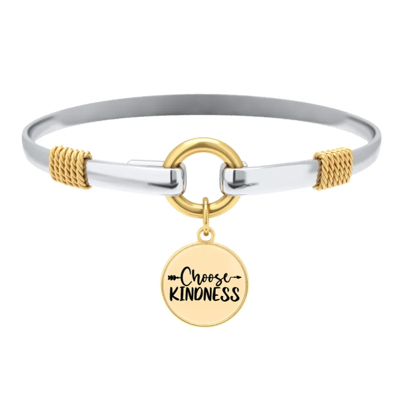 Choose Kindness - Two-Tone Bracelet sold by Faithful and Co.