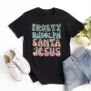 Dance Like Frosty Shine like Rudolph Give like Santa Love Like Jesus Tee sold by Faithful and Co.