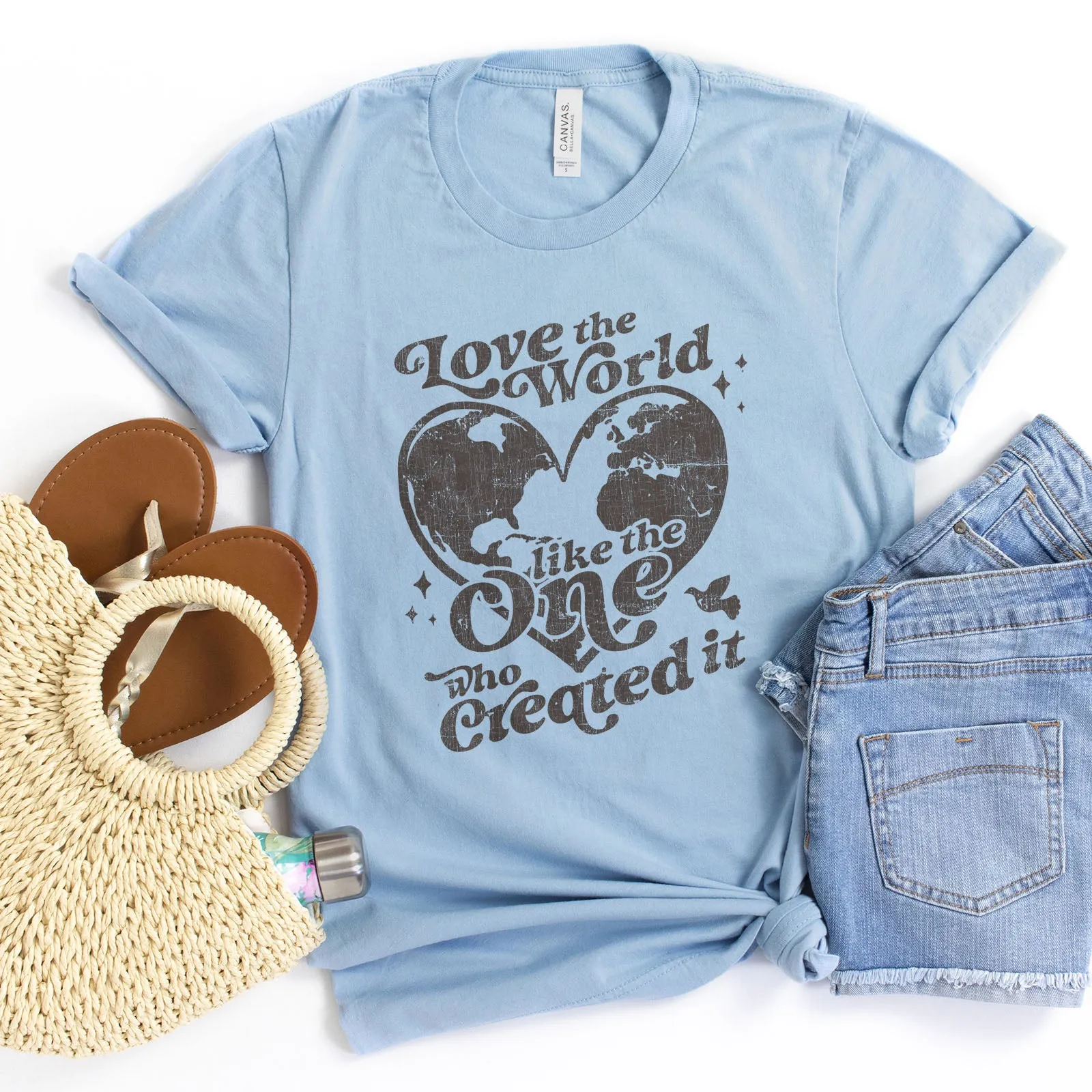 Love The World Like The One That Created It John 3:16 Tee sold by Faithful and Co. product image thumbnail 4