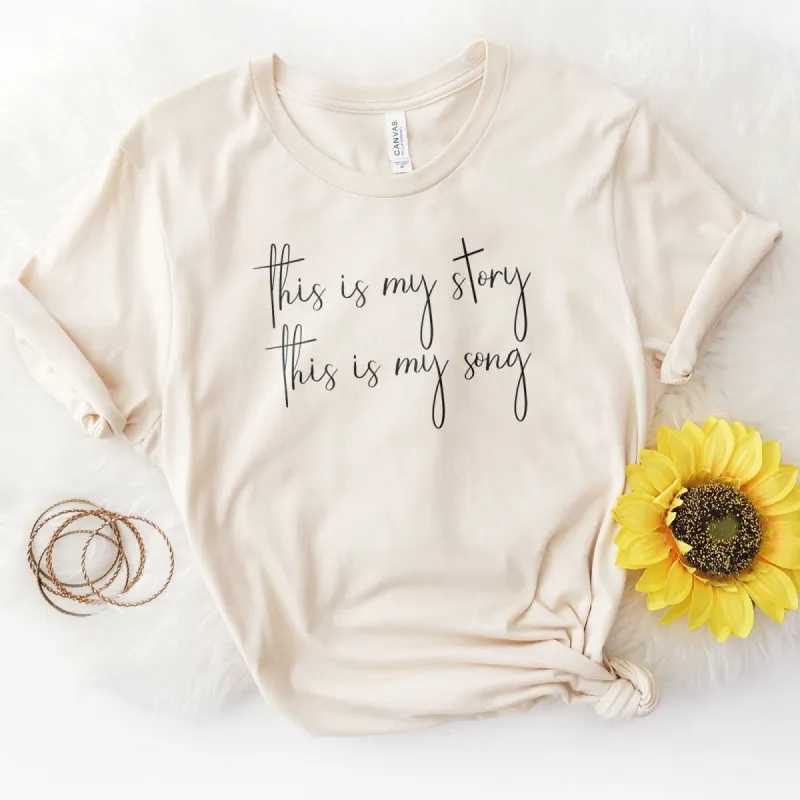 This Is My Story, This Is My Song Tee sold by Faithful and Co.