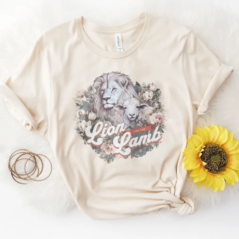 Lion and the Lamb Tee sold by Faithful and Co.