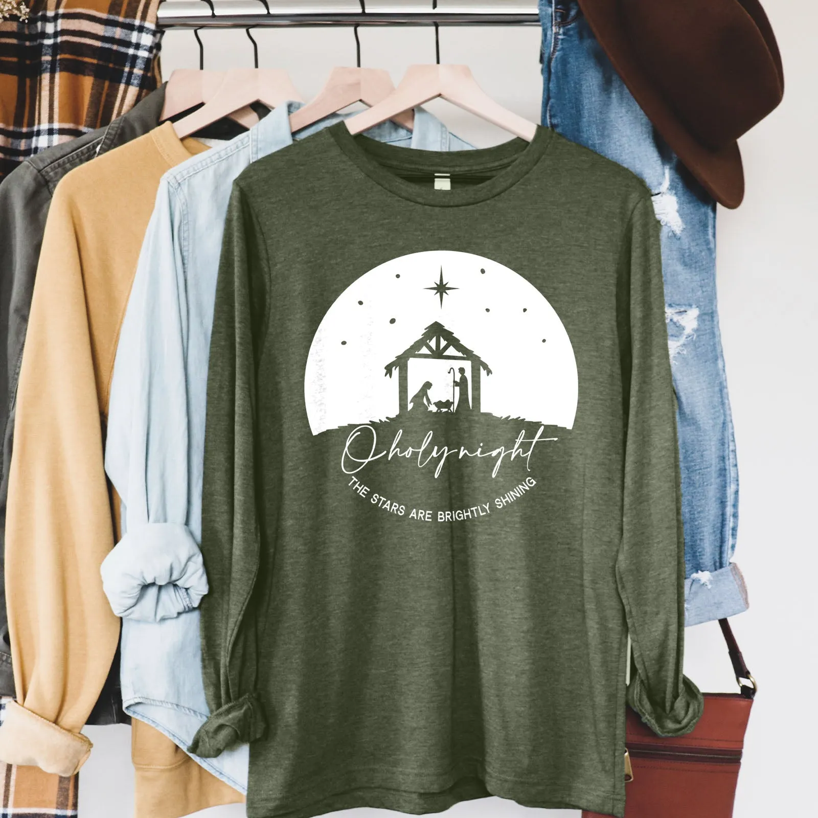 O Holy Night Long Sleeve sold by Faithful and Co. product image thumbnail 4