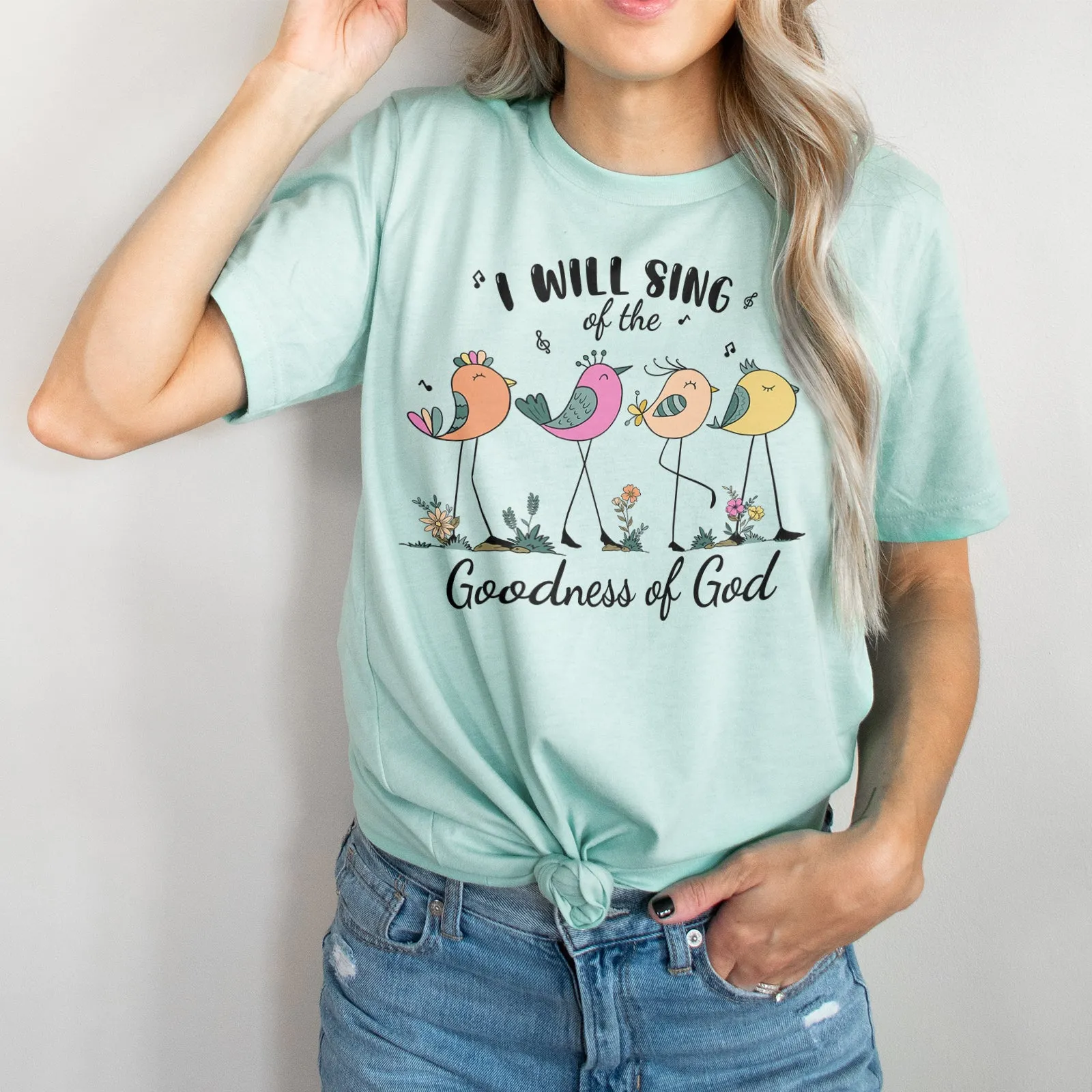 I Will Sing Of The Goodness Of God Tee sold by Faithful and Co. product image thumbnail 3