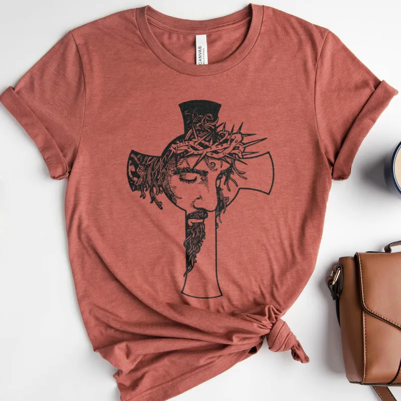 Jesus Cross Tee sold by Faithful and Co.