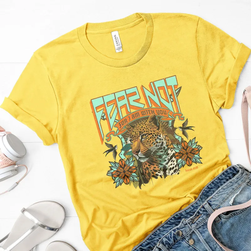 Fear Not Vintage Leopard Tee sold by Faithful and Co.