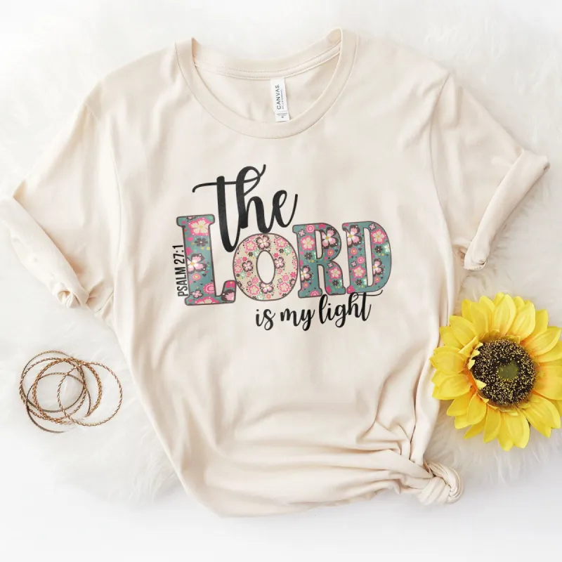 The Lord is My Light Tee sold by Faithful and Co.