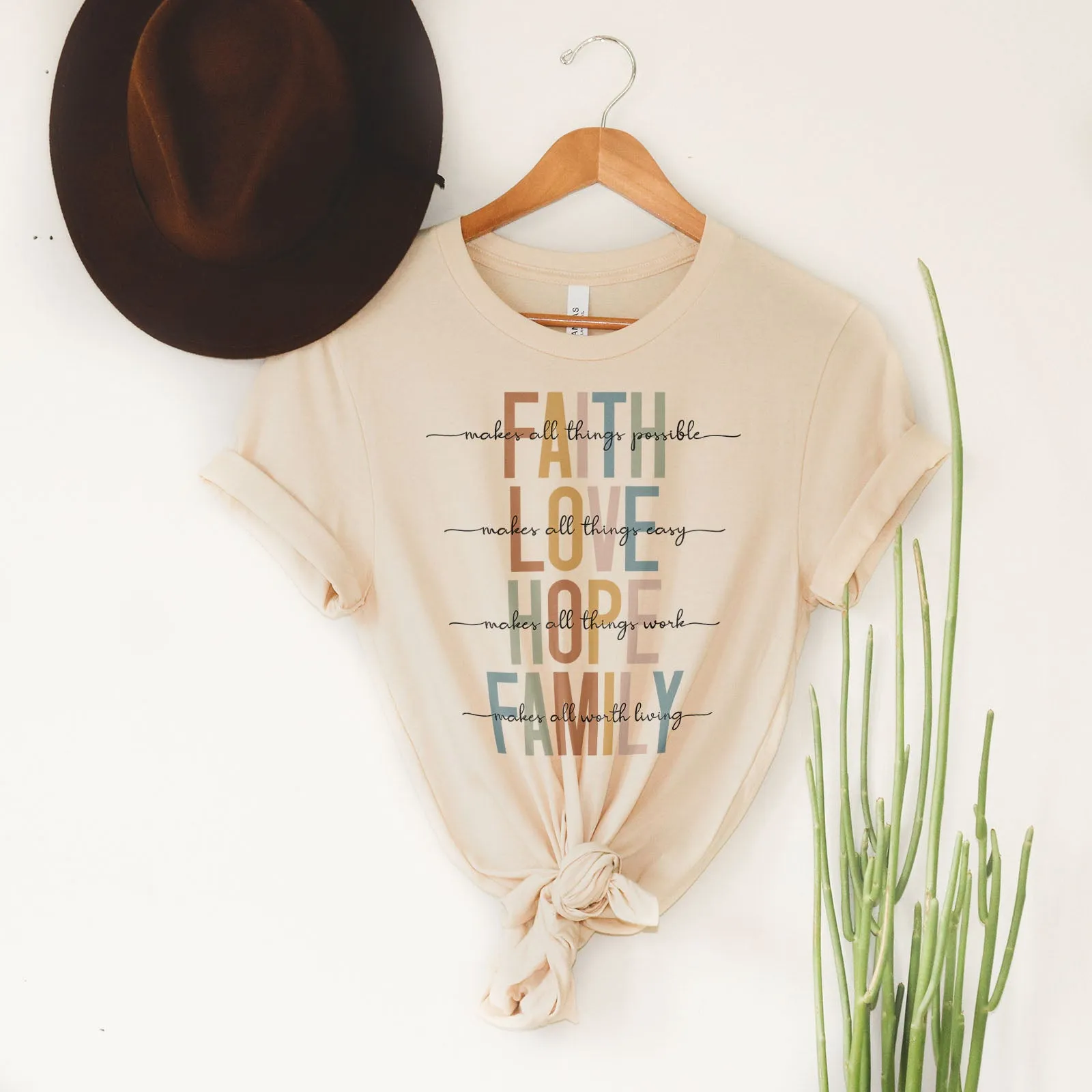 Faith Love Hope Family Tee sold by Faithful and Co. product image thumbnail 4