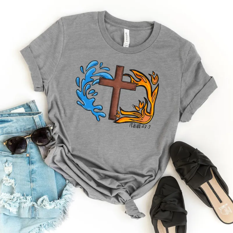 Isaiah 43:2 Tee sold by Faithful and Co.