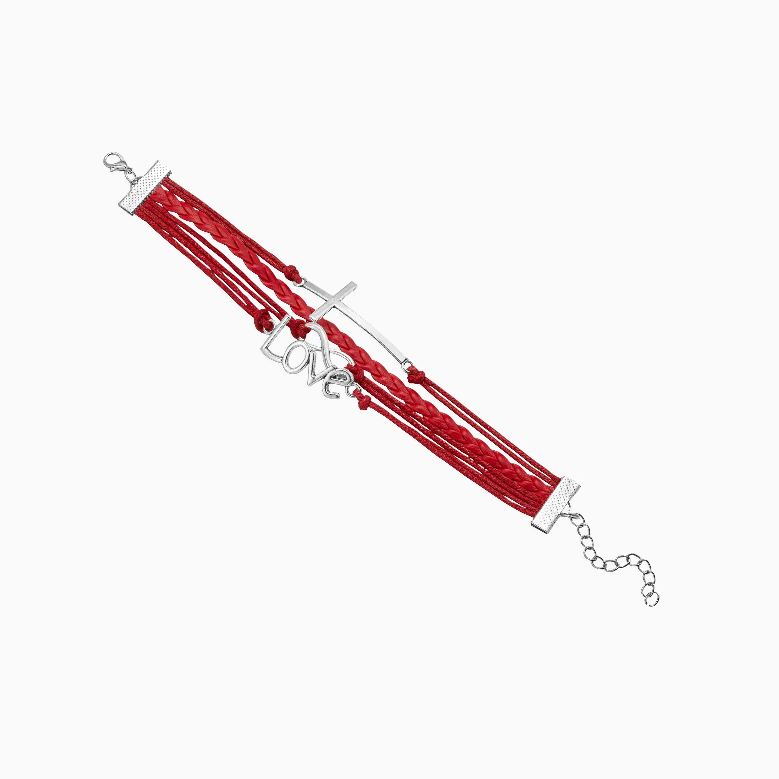 Love and Infinity Cross Charm Bracelet sold by Faithful and Co.