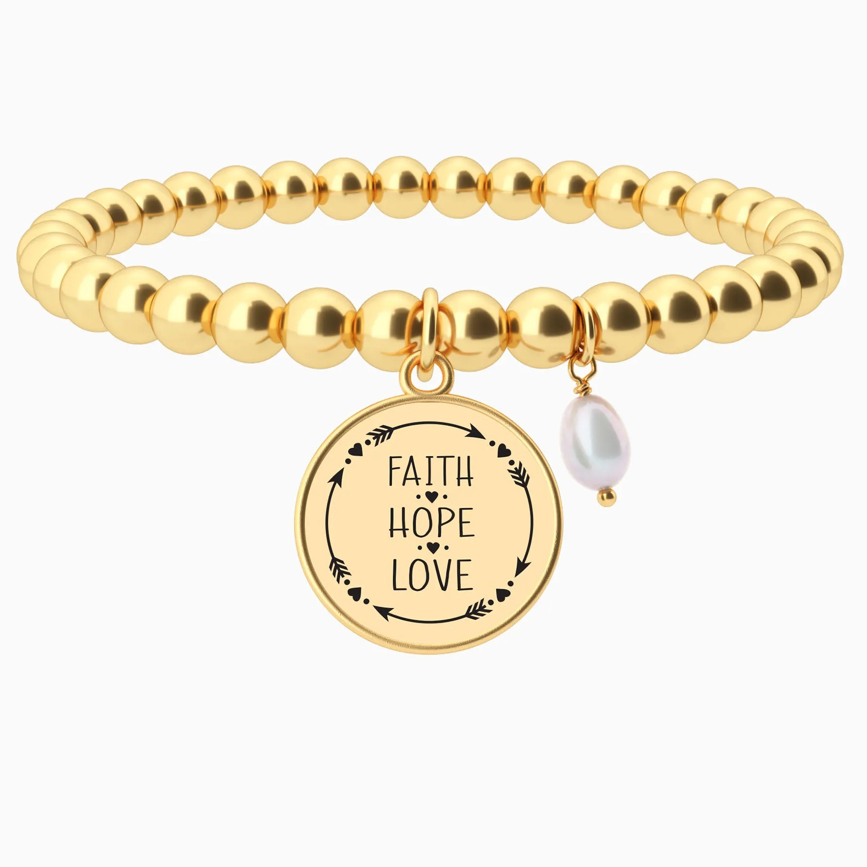 Faith Hope Love - Beaded Bracelet sold by Faithful and Co.