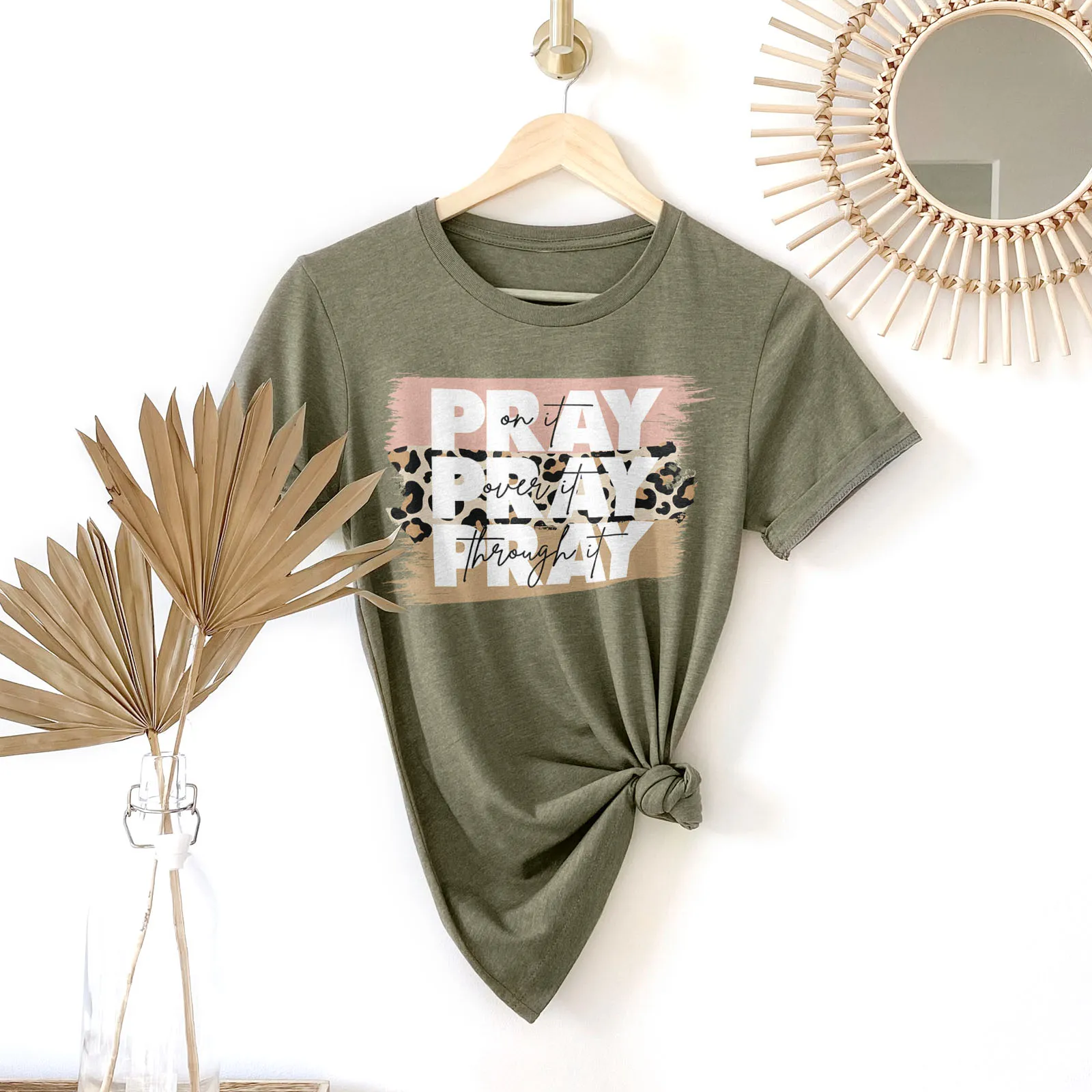 Pray on It Leopard Tee sold by Faithful and Co. product image thumbnail 5