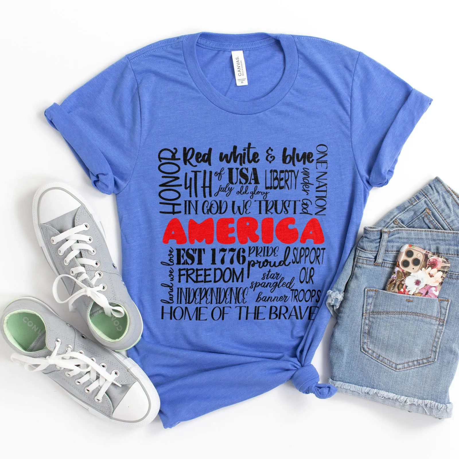 The America Tee sold by Faithful and Co. product image thumbnail 5