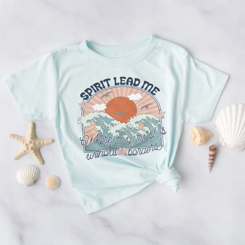 Spirit Lead Me Tropical Beach Tee made by Faithful and Co.