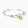 Faith Can Move Mountains - Two-Tone Bracelet sold by Faithful and Co.